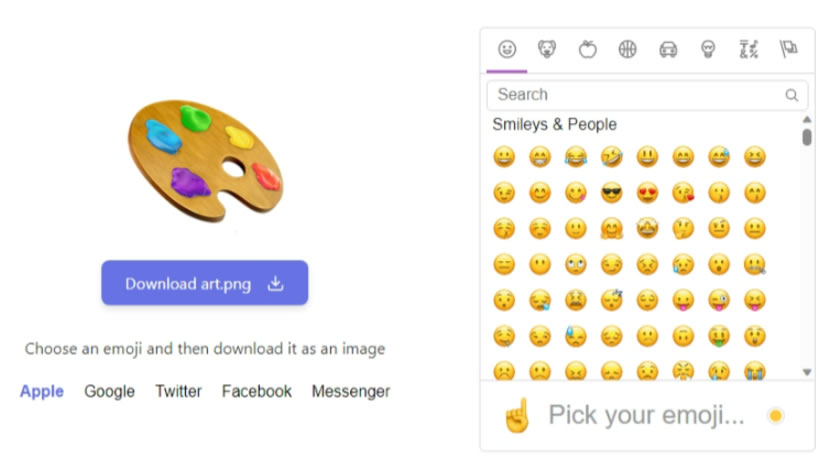 Emoji to image 將 Emoji 表情符號轉換成可下載使用的透明PNG圖片