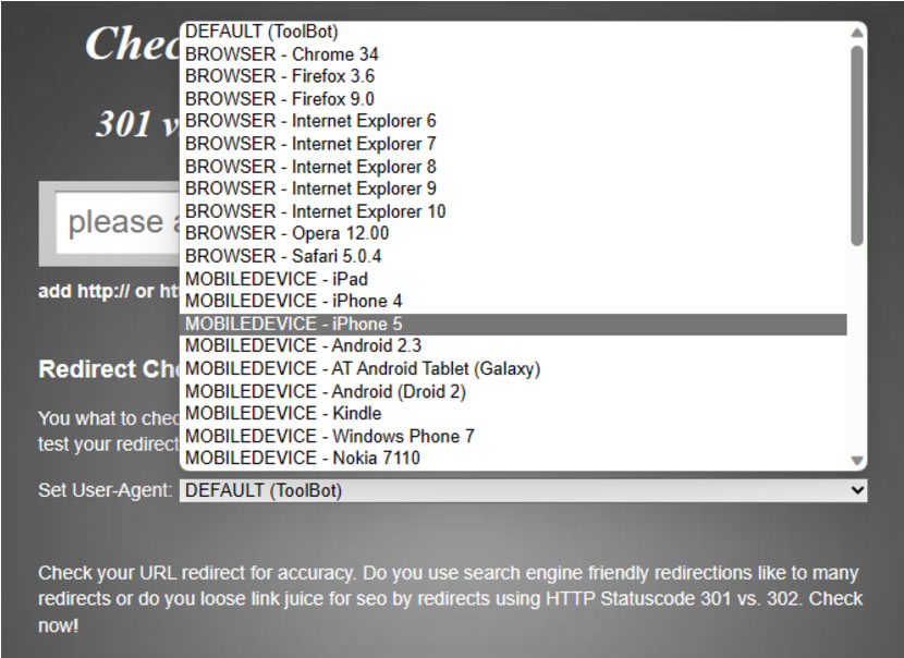 Redirect Checker 線上檢測網站301、302轉址設定是否正確 Redirect Checker 線上檢測網站301、302轉址設定是否正確
