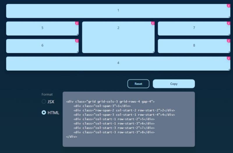Tailwindgen  線上 Tailwind CSS 網頁佈局產生器