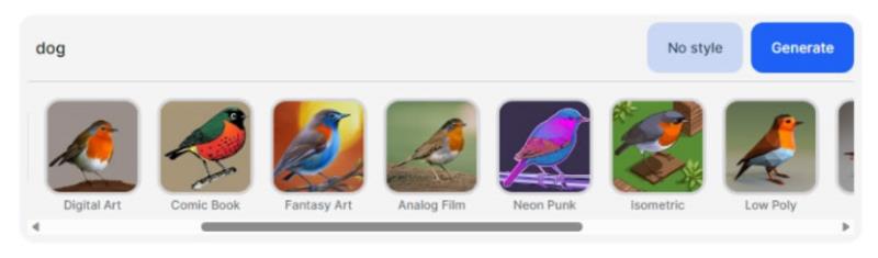 Clipdrop Stable Diffusion 由 AI 根據文字描述產出相關內容的圖片，可套用風格範本
