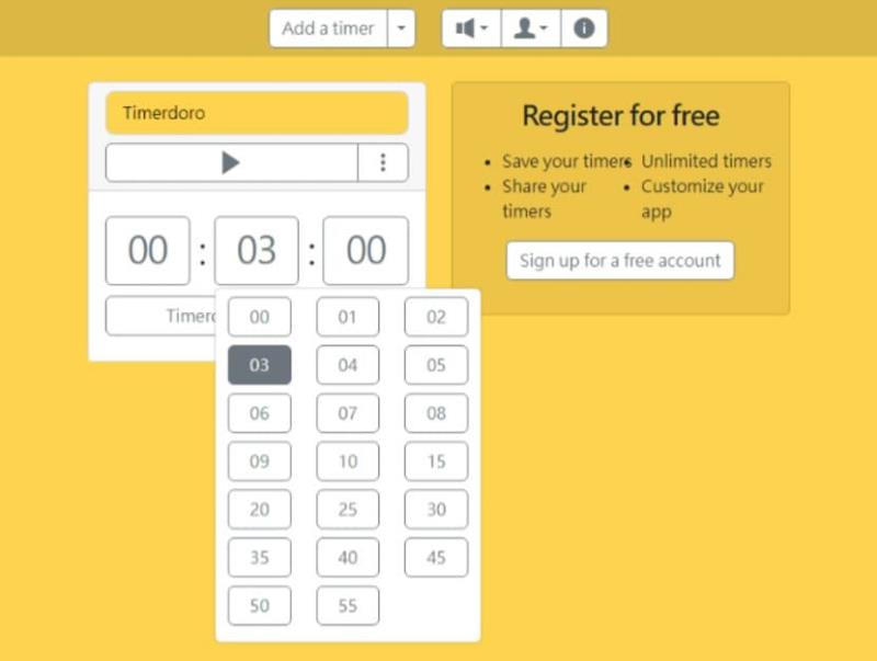 Timerdoro 有效提升工作效率與時間管理的線上倒數計時器