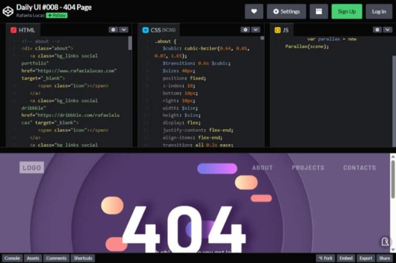 Free HTML 404 page templates 網站 404 網頁免費模板