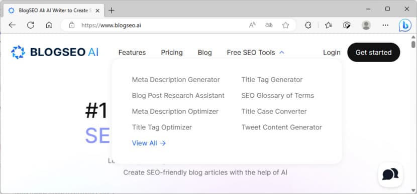 BlogSEO AI 用 AI 最佳化 HTML 內的 Meta Description 或 Meta Tag BlogSEO AI 用 AI 最佳化 HTML 內的 Meta Description 或 Meta Tag
