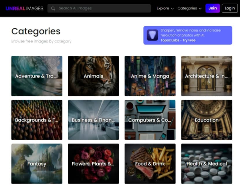 Unreal Images 提供由AI生成的高品質圖片,多主題免費可商用 Unreal Images 提供由AI生成的高品質圖片,多主題免費可商用
