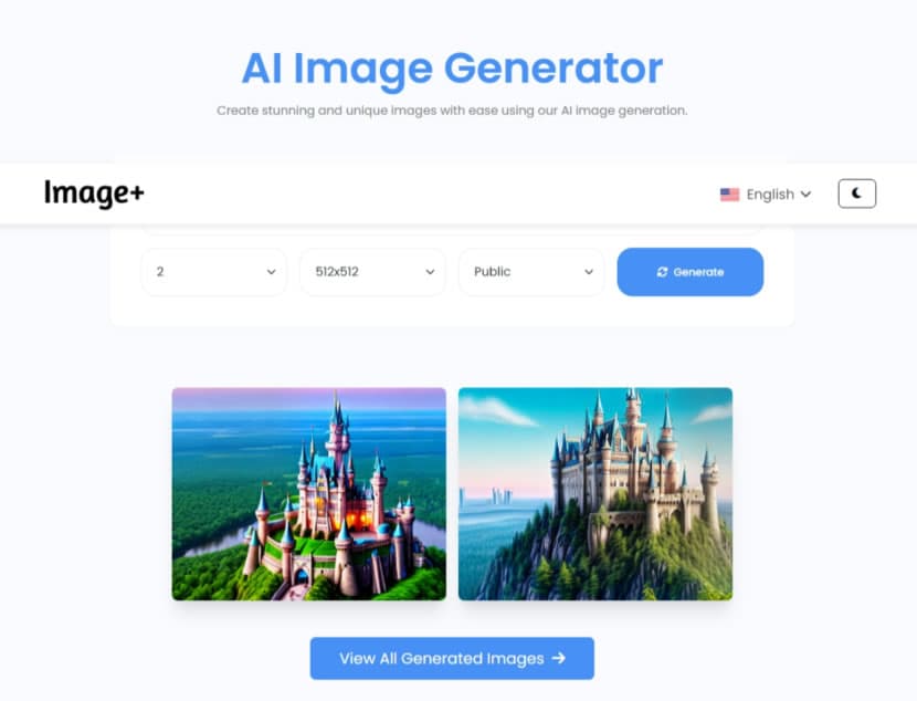 Image+ 完全免費且無限制的 AI 文產圖工具 Image+ 完全免費且無限制的 AI 文產圖工具