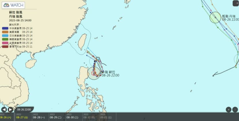 颱風即時動態與路徑預測查詢工具一覽表