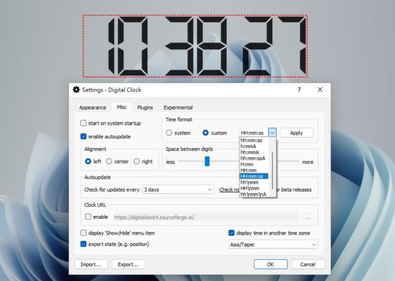 Digital Clock 4 可靈活自訂的桌面時鐘，支援報時、計時器、鬧鐘等多款附加套件