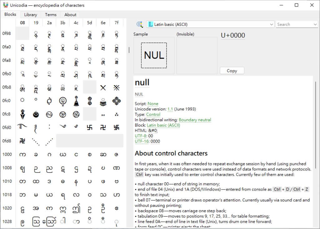Unicodia 快速取得所有 Unicode 符號的 HTML、UTF-8、UTF-16 和 UTF-32 編碼 Unicodia 快速取得所有 Unicode 符號的 HTML、UTF-8、UTF-16 和 UTF-32 編碼