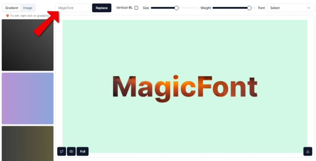 Magicfont 以漸層色彩或圖片填充文字並快速產生圖片的線上免費工具 Magicfont 以漸層色彩或圖片填充文字並快速產生圖片的線上免費工具