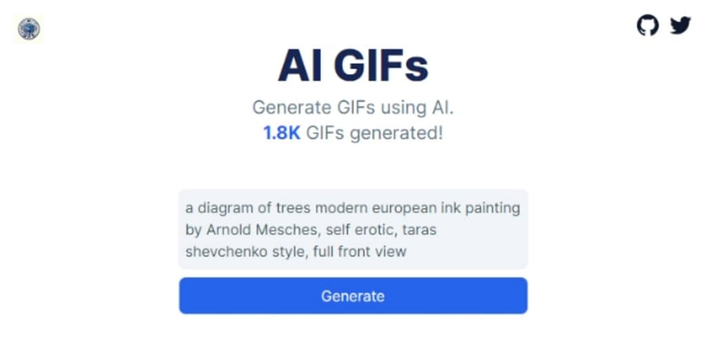 AI GIFs 讓 AI 根據文字描述產生 GIF 動畫圖片