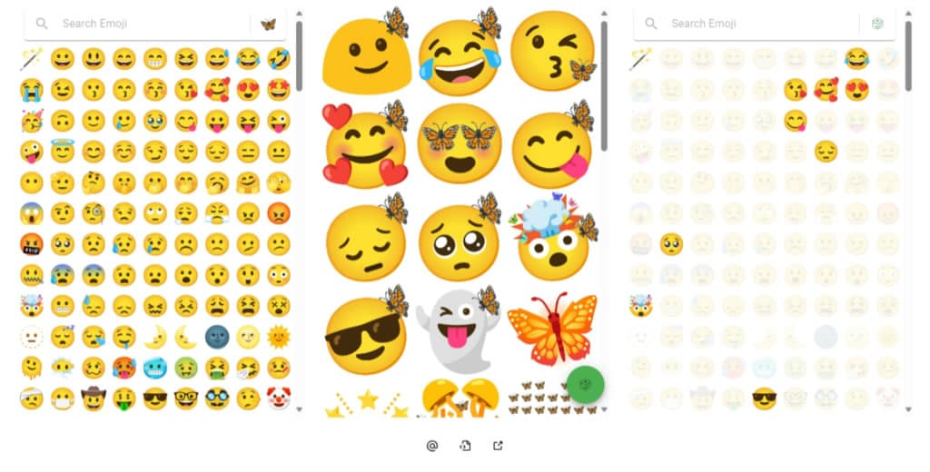 Emoji Kitchen 在 Google 搜尋引擎重新組合任兩個表情符號 Emoji Kitchen 在 Google 搜尋引擎重新組合任兩個表情符號