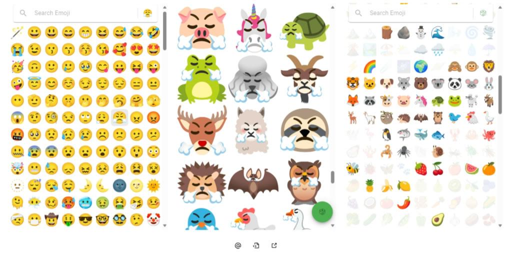 Emoji Kitchen 在 Google 搜尋引擎重新組合任兩個表情符號 Emoji Kitchen 在 Google 搜尋引擎重新組合任兩個表情符號