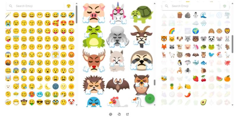 Emoji Kitchen 在 Google 搜尋引擎重新組合任兩個表情符號