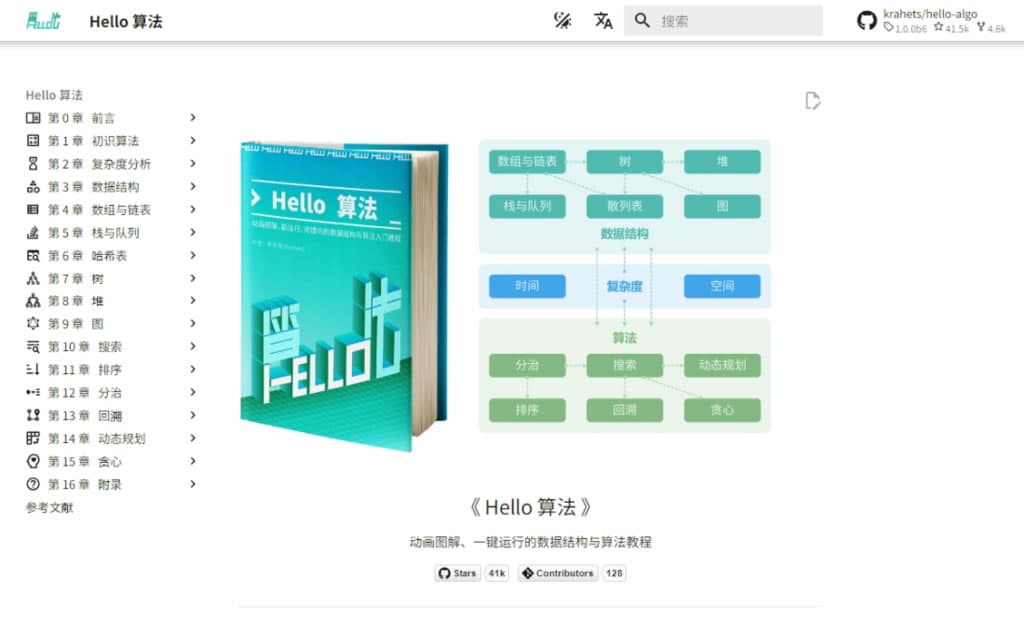 「Hello 算法」線上學習資料結構,提供圖解及 Python、 C 實作程式碼 「Hello 算法」線上學習資料結構,提供圖解及 Python、 C 實作程式碼