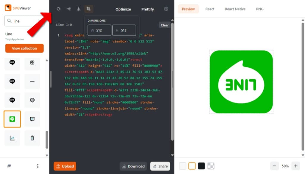 SVGViewer 線上旋轉、調整尺寸及最佳化 SVG 圖形,還可轉檔 PNG 或 React 格式 SVGViewer 線上旋轉、調整尺寸及最佳化 SVG 圖形,還可轉檔 PNG 或 React 格式