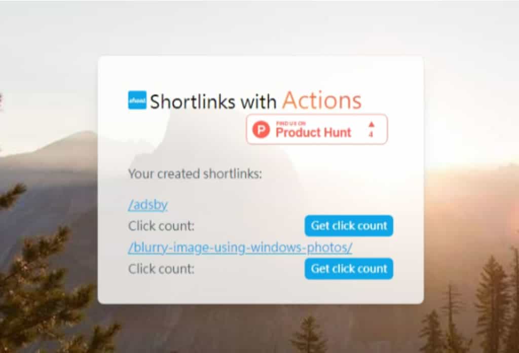Shortlinks with Actions 讓短網址轉址前能有輸入密碼、電子郵件等附加操作