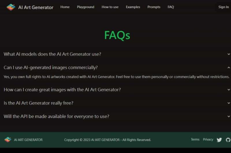 AI Art Generator 免費以文產圖的 AI 工具，有風格範本可套用