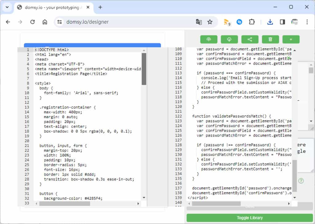 Domsy.io 使用 AI 設計網站、Web 應用程式原型,無需技術經驗即可生成程式碼 Domsy.io 使用 AI 設計網站、Web 應用程式原型,無需技術經驗即可生成程式碼
