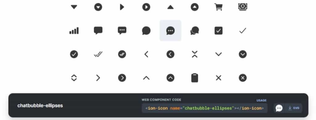 Ionicons：免費圖示字型與 SVG，Outline、Filled 及 Sharp 多變體開放原始碼