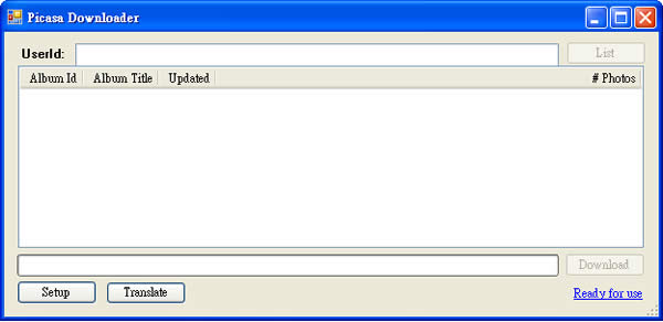 Picasa Downloader Google Picasa 網路相簿下載工具(免安裝) Picasa Downloader Google Picasa 網路相簿下載工具(免安裝)