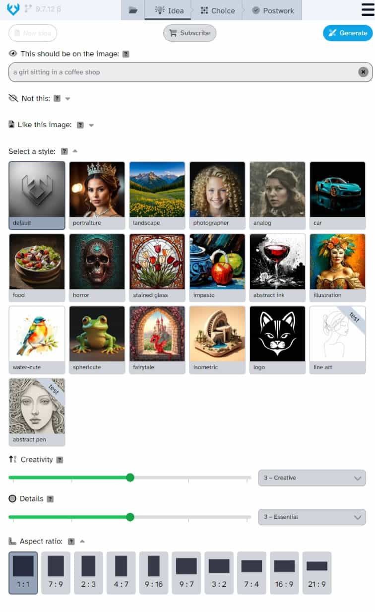 Tengr Image AI 產圖工具，支援中文描述、19種風格圖片可商用