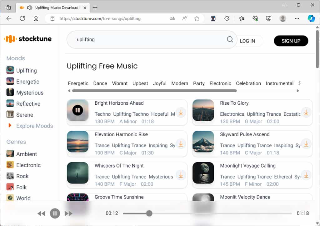 StockTune 免費人工智慧音樂庫,可個人與商業用途使用 StockTune 免費人工智慧音樂庫,可個人與商業用途使用