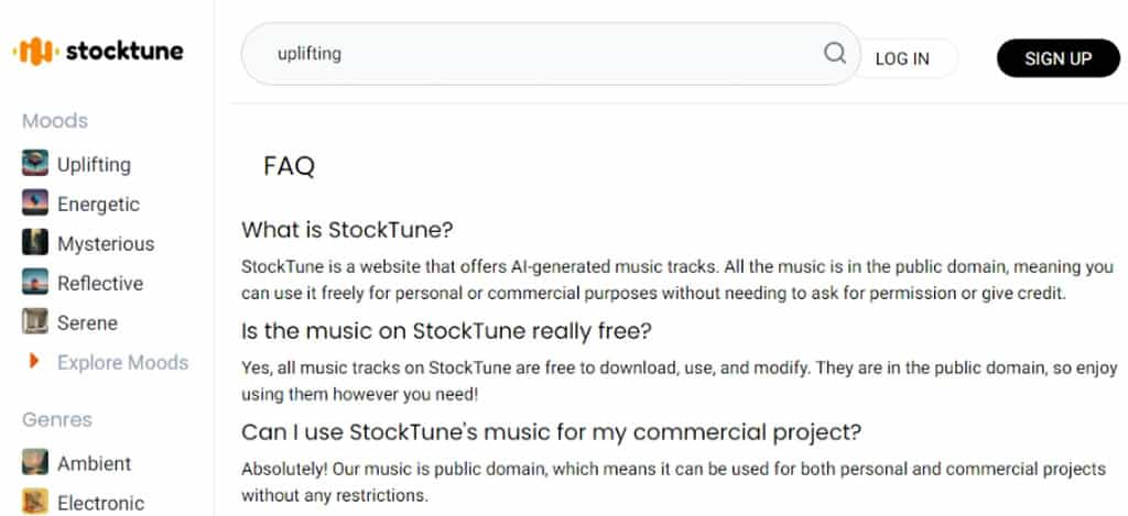 StockTune 免費人工智慧音樂庫,可個人與商業用途使用 StockTune 免費人工智慧音樂庫,可個人與商業用途使用