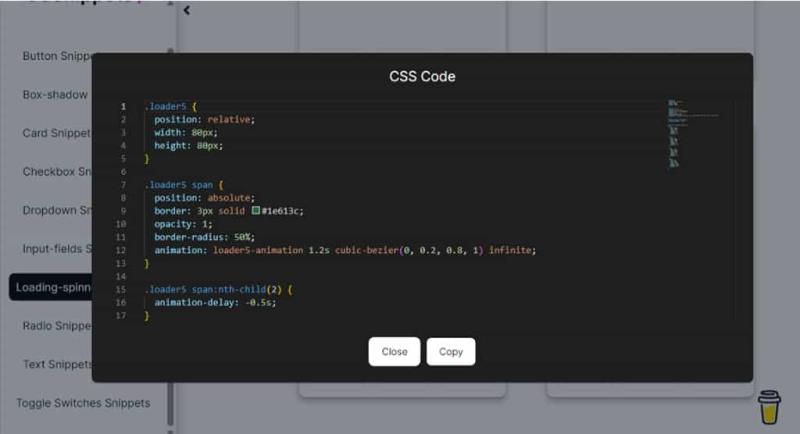 CSSnippets：CSS 範例精選，附 HTML、React 及 CSS 程式碼