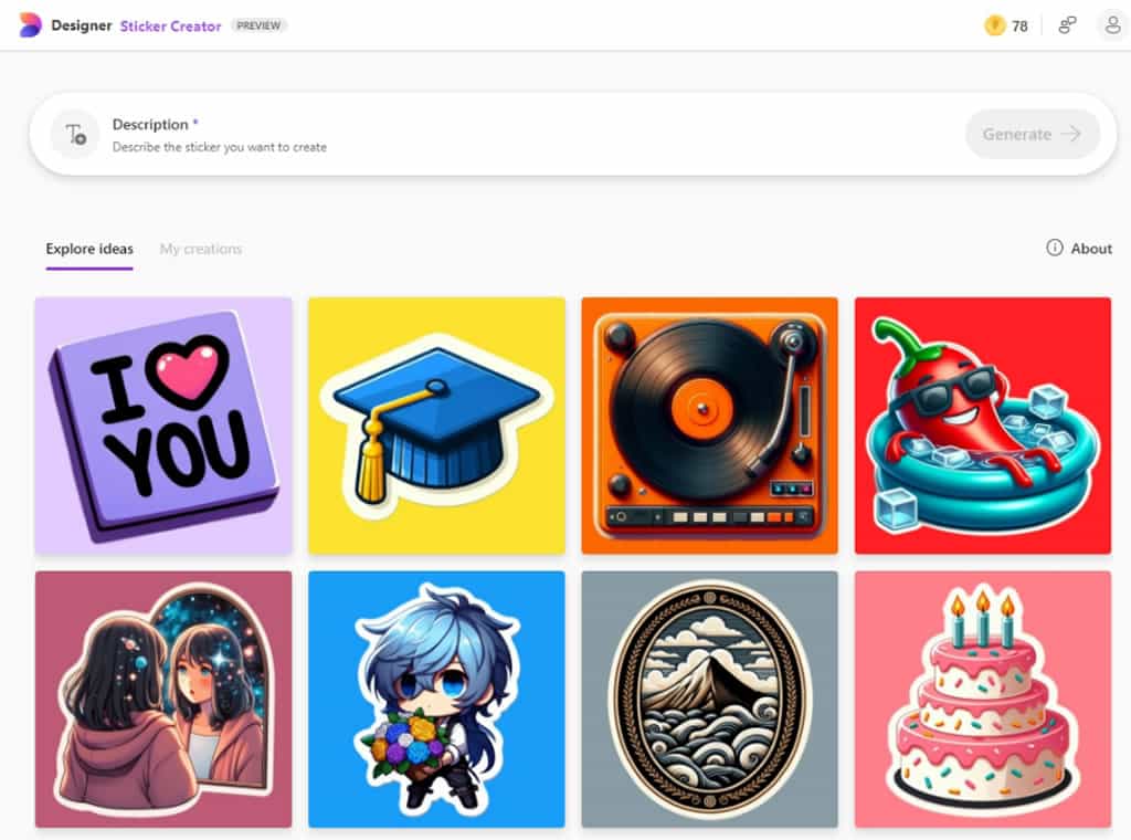 Microsoft Designer 推出 Sticker Creator：簡單創建透明背景的 PNG 貼紙