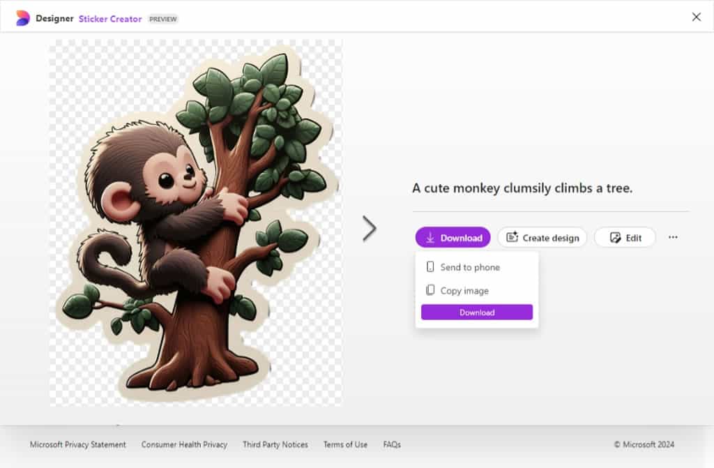 Microsoft Designer 推出 Sticker Creator:簡單創建透明背景的 PNG 貼紙 Microsoft Designer 推出 Sticker Creator:簡單創建透明背景的 PNG 貼紙