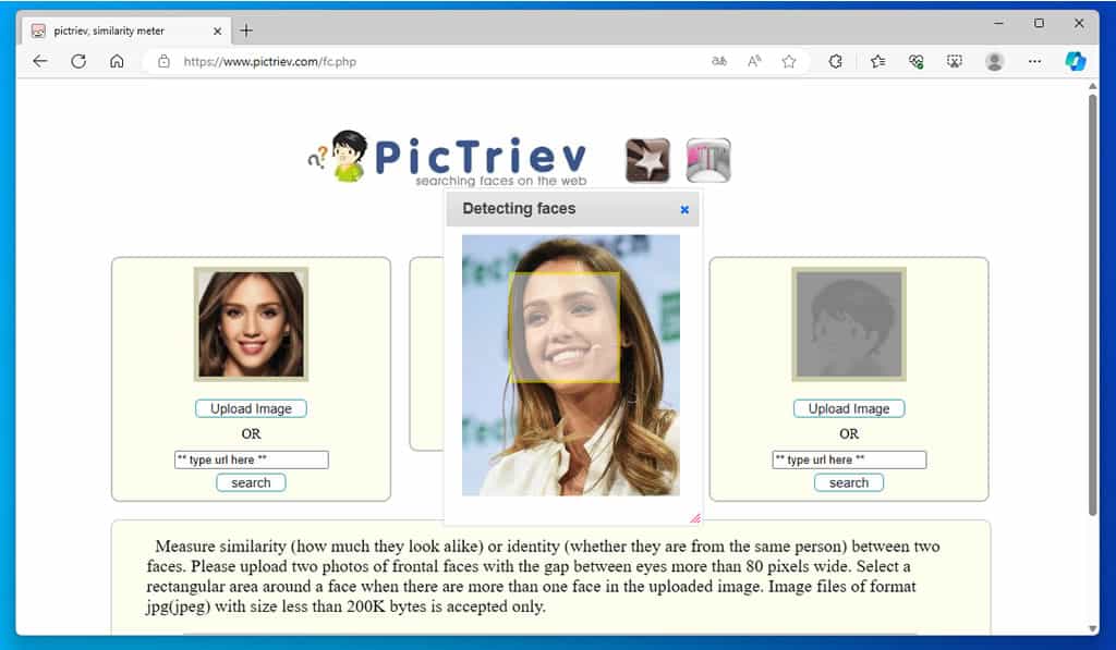 PicTriev:免費的線上人臉辨識工具,輕鬆搜尋和比較人臉相似度 PicTriev:免費的線上人臉辨識工具,輕鬆搜尋和比較人臉相似度