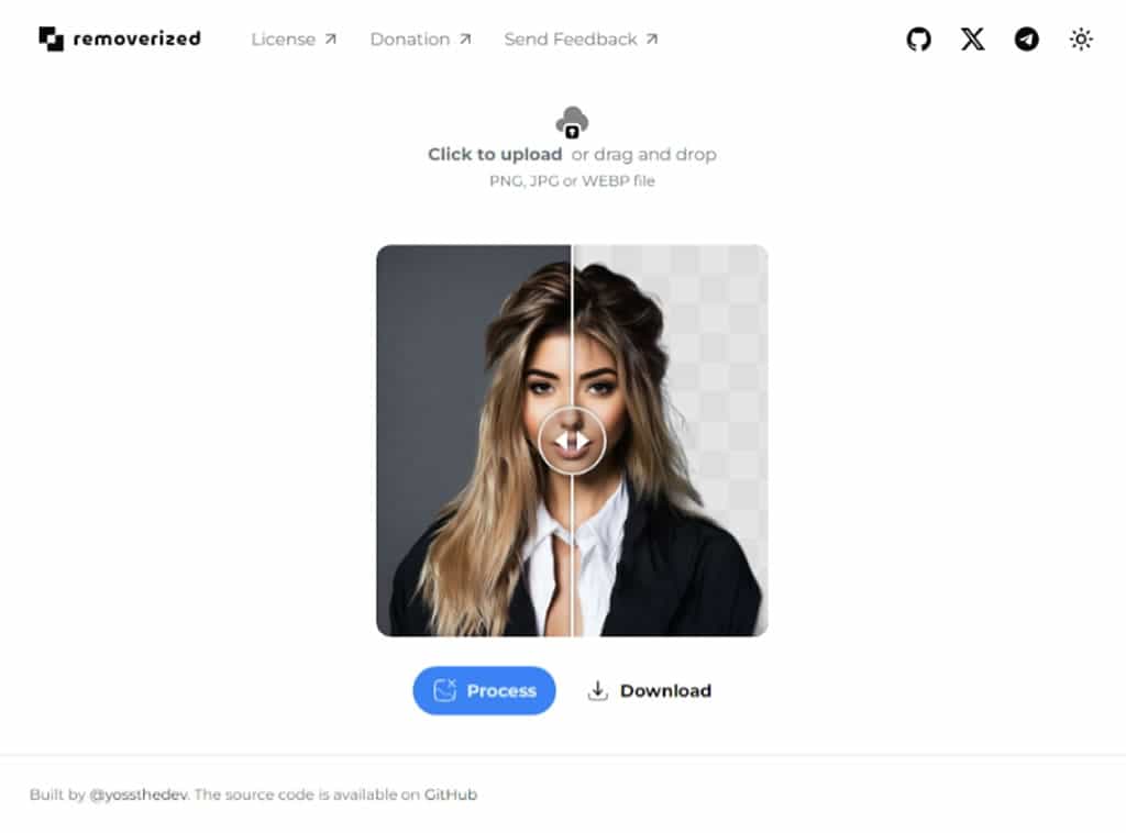 Removerized：免費的線上 AI 圖片背景移除工具