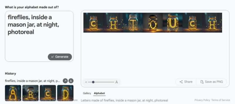 Google Labs 推出 GenType，將文字描述交由 AI 創造個性化英文字母表