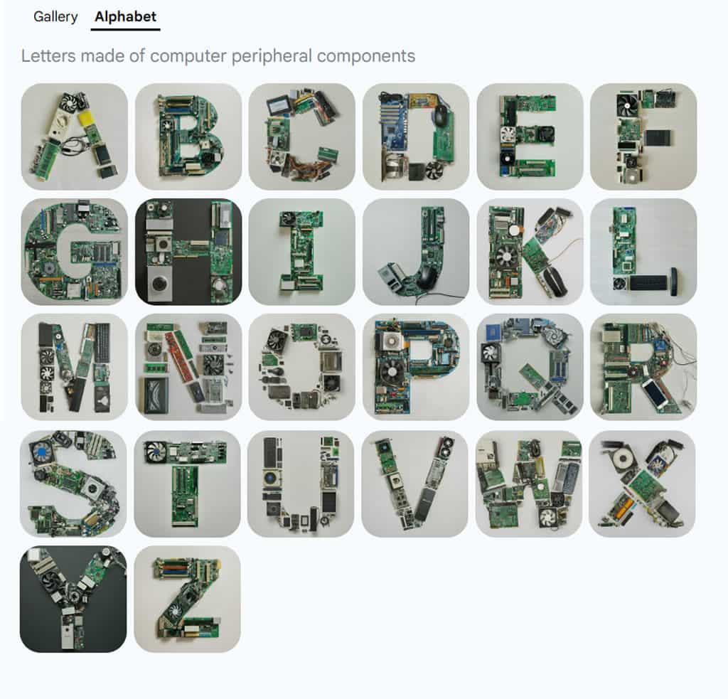 Google Labs 推出 GenType，將文字描述交由 AI 創造個性化英文字母表