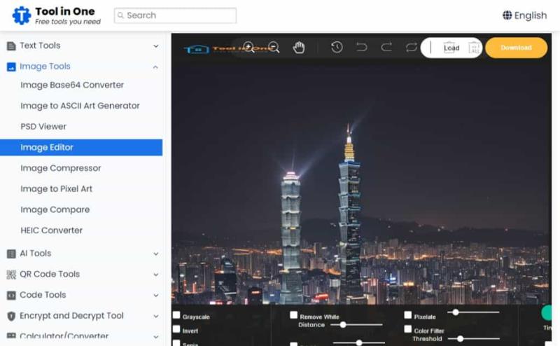 ToolinOne：涵蓋搜尋引擎、文字、圖片及 AI 等多功能工具的免費平台