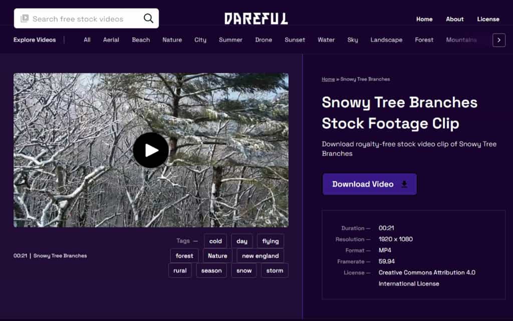Dareful:免費還可商用的影片素材庫,免註冊就可下載 4K 影片 Dareful:免費還可商用的影片素材庫,免註冊就可下載 4K 影片