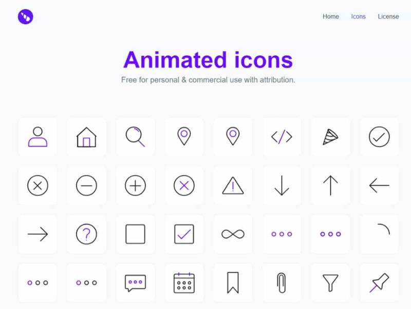 Unicorn icons：讓圖示動起來，可自訂顏色、線條寬度、背景和比例