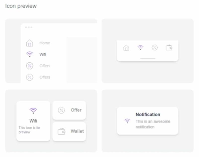 Unicorn icons：讓圖示動起來，可自訂顏色、線條寬度、背景和比例
