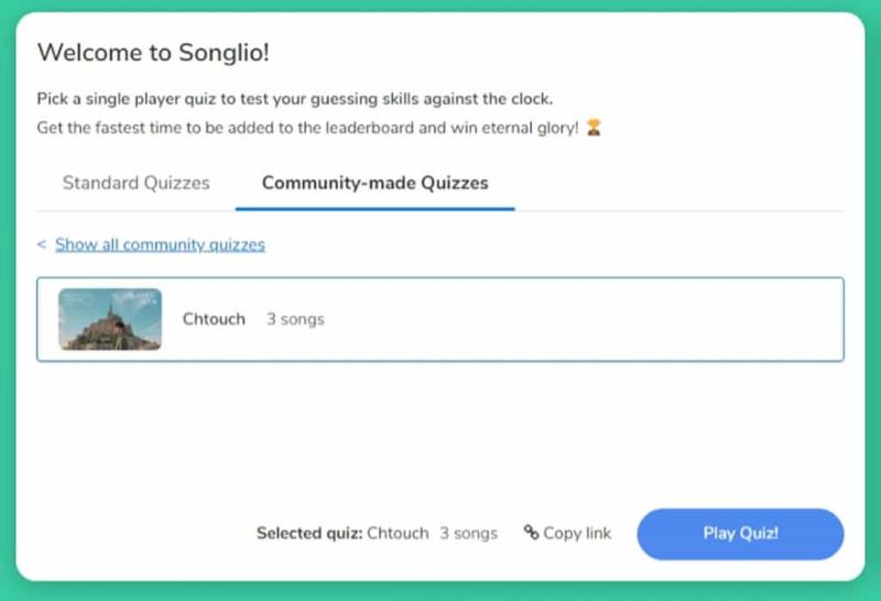 Songlio：線上聽音樂猜歌曲名稱遊戲，可自訂歌曲題庫並與多人一起挑戰