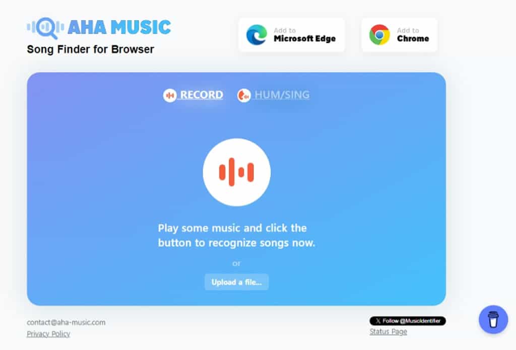 AHA Music:輕鬆辨識瀏覽器當前分頁所播放的歌曲,並提供播放連結 AHA Music:輕鬆辨識瀏覽器當前分頁所播放的歌曲,並提供播放連結