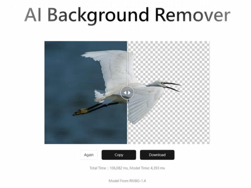 AI Background Remover：HTML.ZONE 提供 AI 自動移除圖片背景免費工具，無使用次數限制