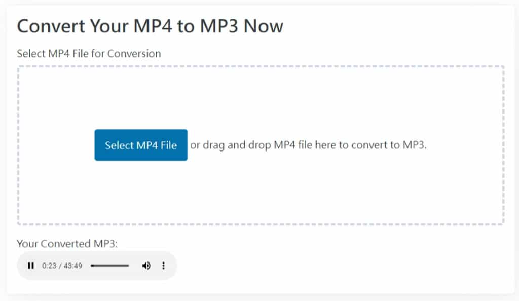 MP4T MP4 to MP3 Converter：免費 MP4 轉 MP3，免上傳，2GB內檔案都支援