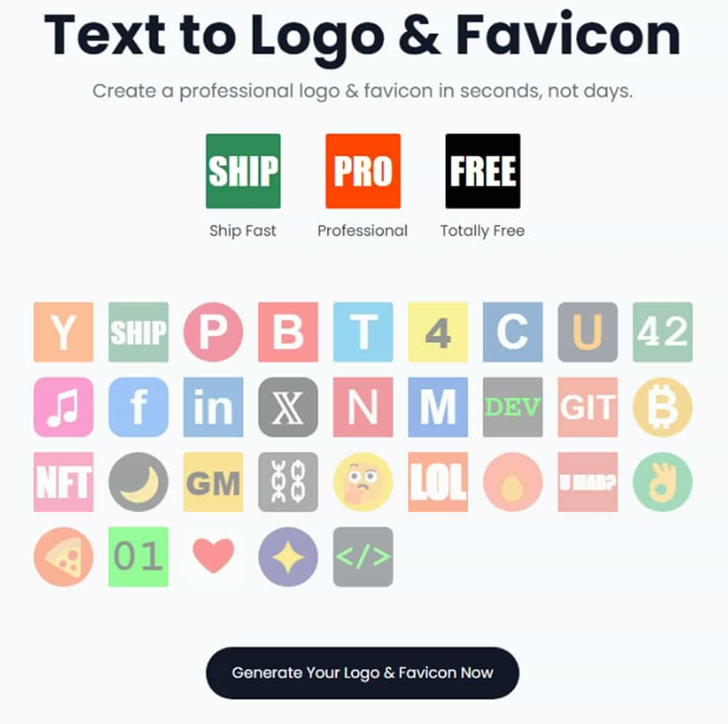 Text to Logo &amp; Favicon：文字轉圖示或 Logo 免費工具，支援中文及符號