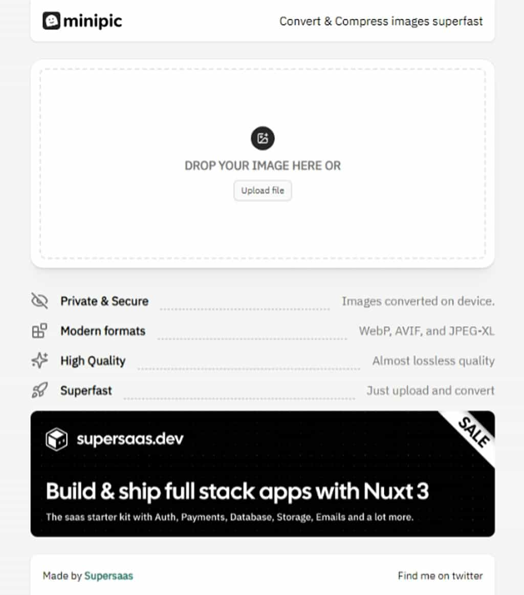 Minipic：免費圖片壓縮與格式轉換工具，一次產出 JPG、WEBP、PNG、JPEG-XL 及 AVIF 圖片格式