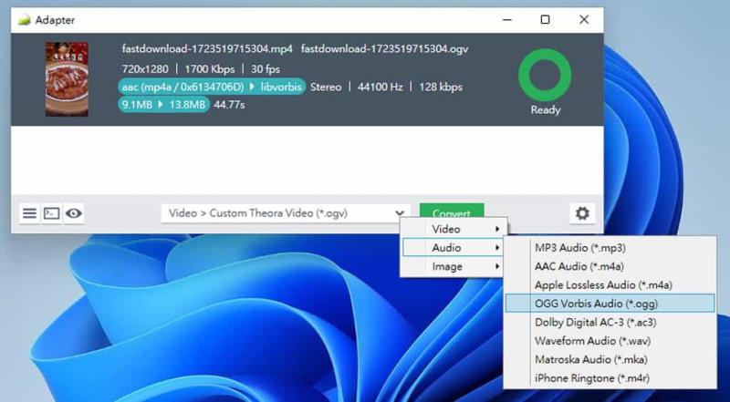 Adapter：全方位影片、音檔及圖片格式轉換免費軟體，支援影片轉音檔與圖片，音檔及圖片格式互轉