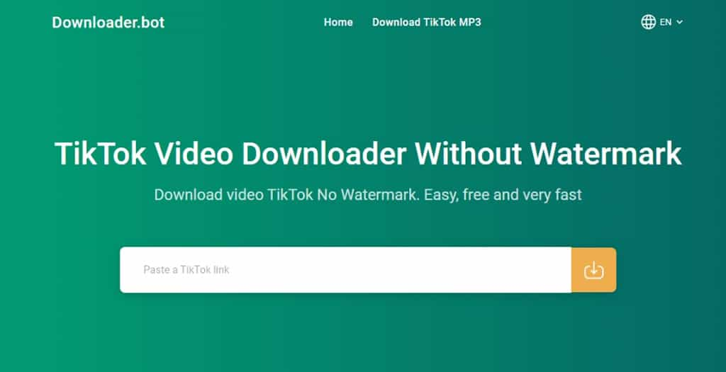 Downloader.Bot：免帳號 TikTok 影片下載工具，支援無浮水印高解析度與 MP3 轉換