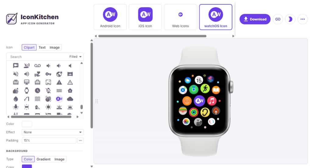 IconKitchen:免費線上應用程式圖示產生器,支援多平台圖示設計與預覽 IconKitchen:免費線上應用程式圖示產生器,支援多平台圖示設計與預覽