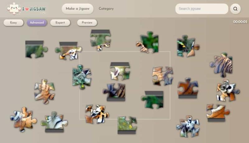 免費線上拼圖遊戲平台：iLoveJigsaw 可自行上傳圖片製作拼圖