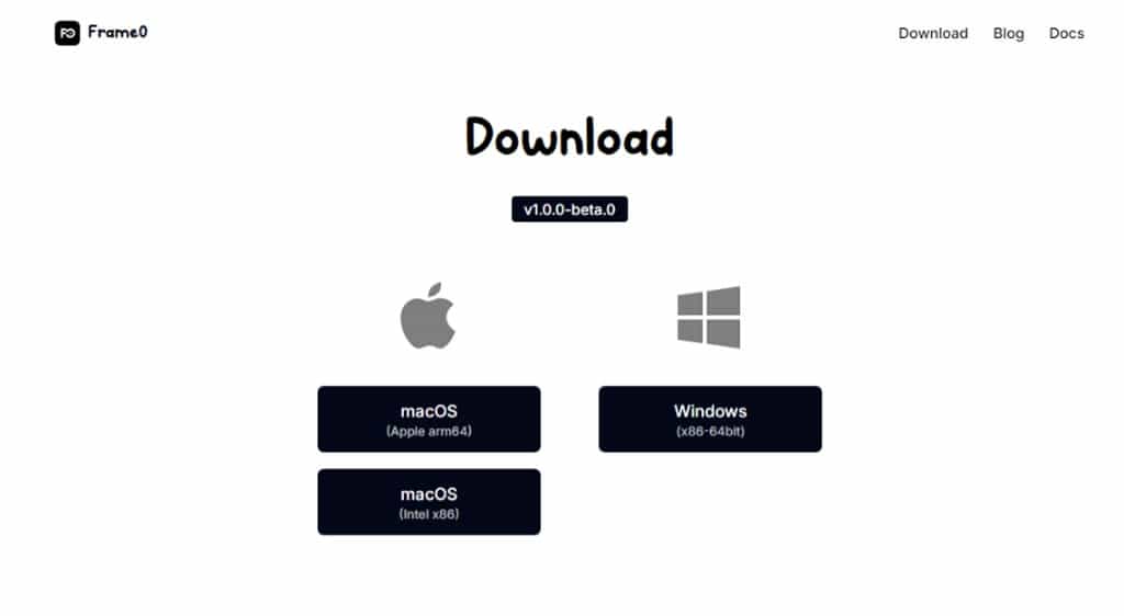 Frame0：輕鬆繪製應用程式流程圖、UML 和介面雛形的免費工具，適用於 macOS 與 Windows
