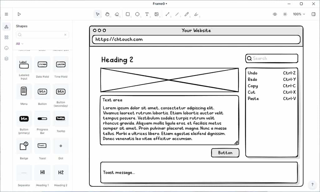 Frame0：輕鬆繪製應用程式流程圖、UML 和介面雛形的免費工具，適用於 macOS 與 Windows